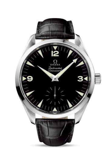 Omega Seamaster Aqua Terra 150M Hand Wound 49.2 Railmaster White Gold / Brown Alligator